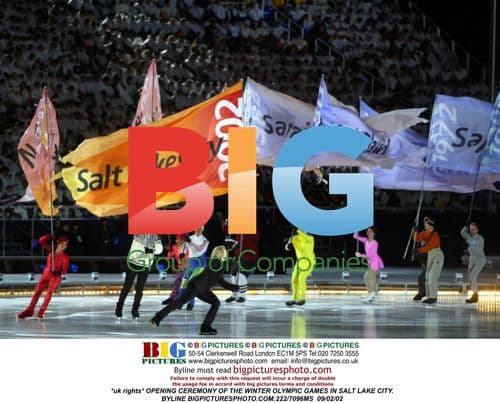 Opening Ceremony of Winter Olympics in Salt Lake City