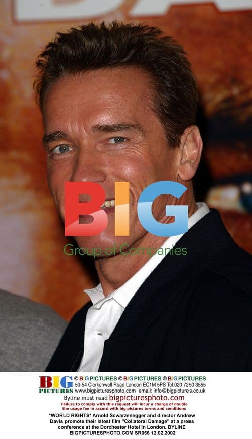 Schwarzenegger and Davis promote "Collateral Damage"