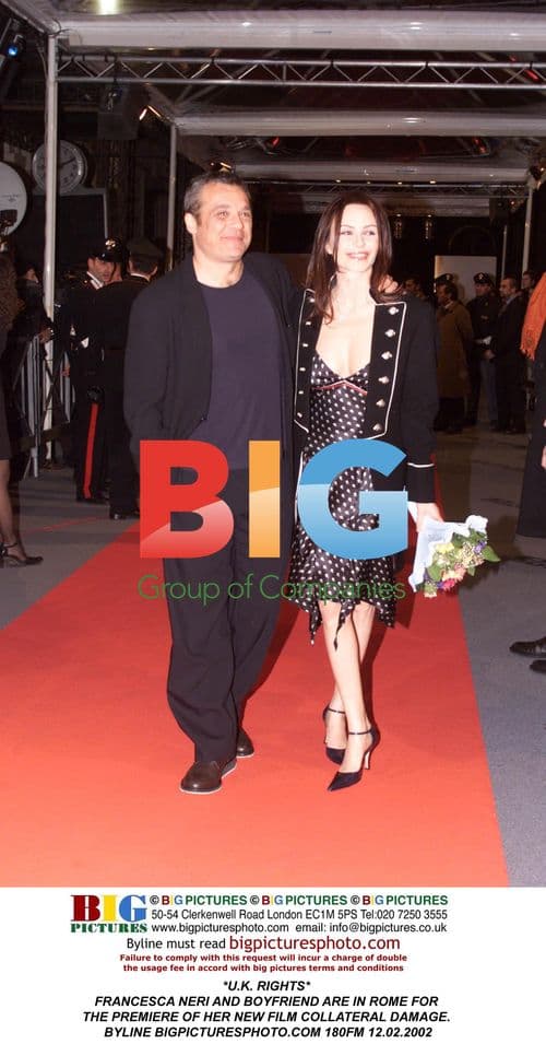 Francesca Neri & Boyfriend at Rome Film Premiere
