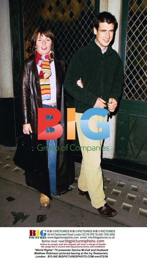 Davina McCall and Husband Leaving Ivy Restaurant
