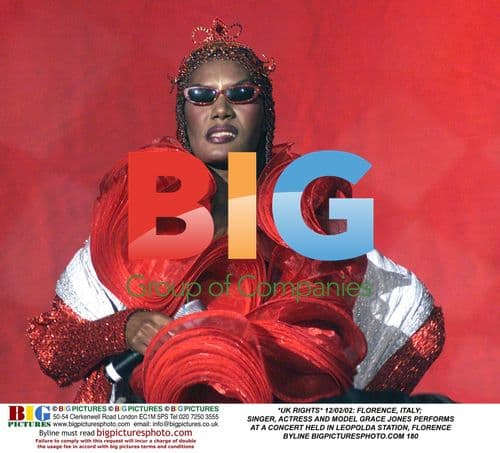 Grace Jones performs in Florence