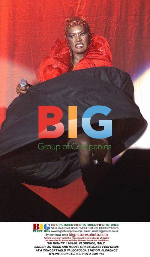 Grace Jones Performing in Florence, Italy