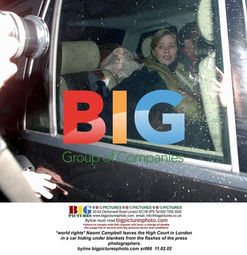 Naomi Campbell leaves High Court in London