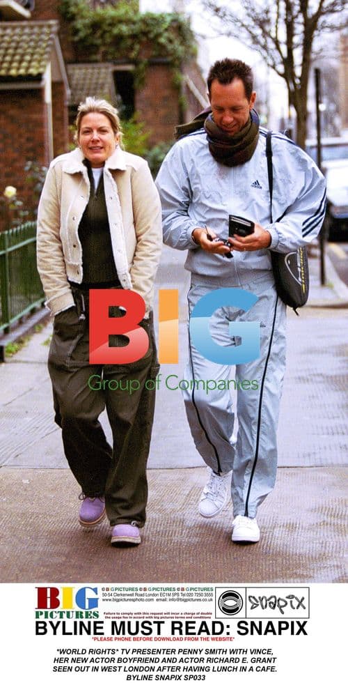 TV Presenter Penny Smith with Vince and Richard E. Grant