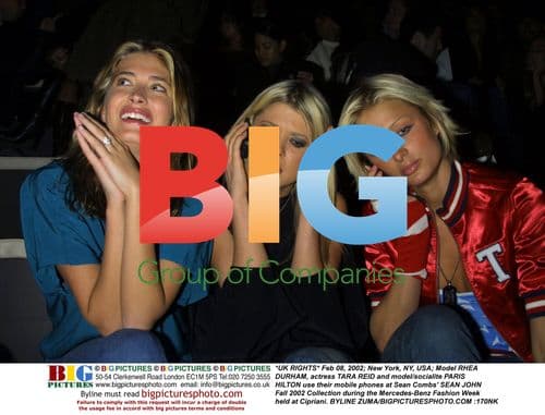 RHEA DURHAM, TARA REID, PARIS HILTON at SEAN JOHN Fashion Show