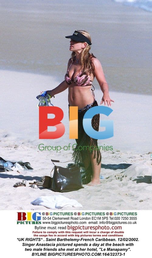Anastacia Spends Beach Day in Saint Barthelemy