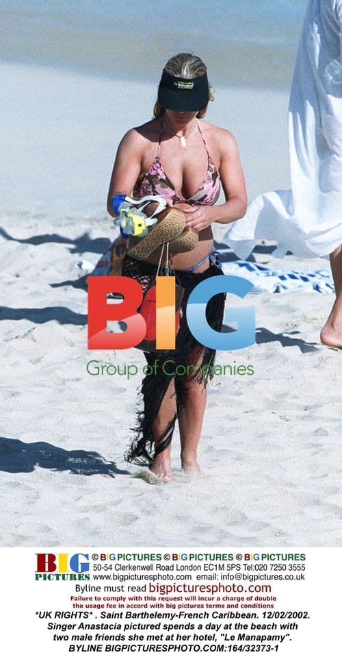 Anastacia Spends Beach Day in Saint Barthelemy