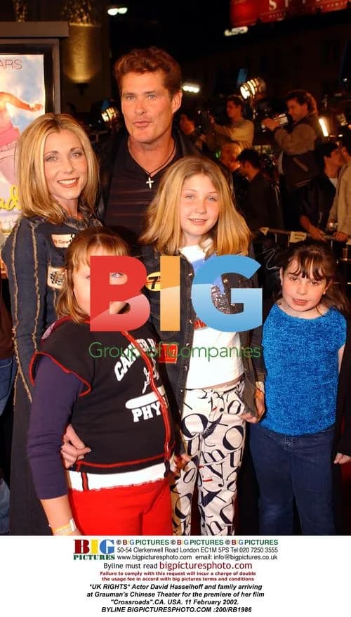 David Hasselhoff and family at "Crossroads" premiere