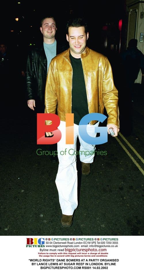 Dane Bowers at party organized by Lance Lewis