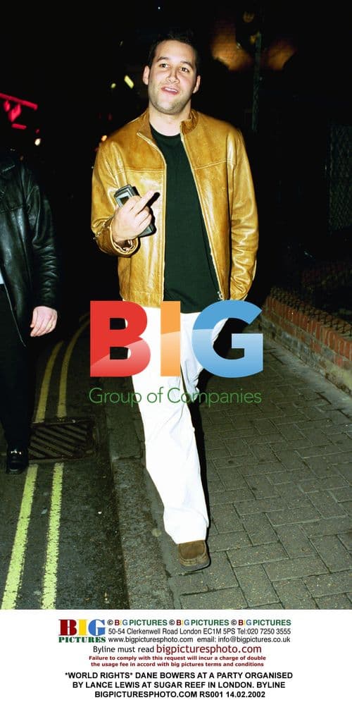 Dane Bowers at London party