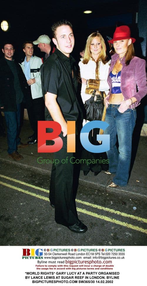 Gary Lucy at Lance Lewis Party in London