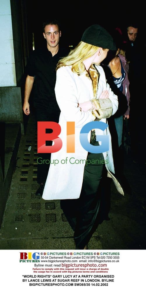 Gary Lucy at party in London