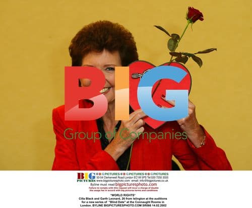 Cilla Black and Garth Leonard at Blind Date auditions