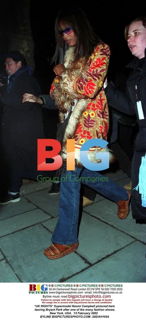 Naomi Campbell Leaving Bryant Park Fashion Show