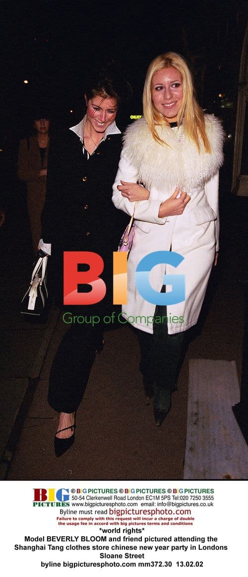 Model BEVERLY BLOOM at Shanghai Tang party