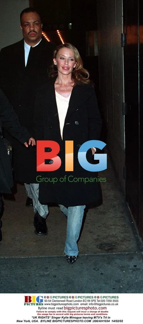 Kylie Minogue Leaves MTV's TRL in NYC