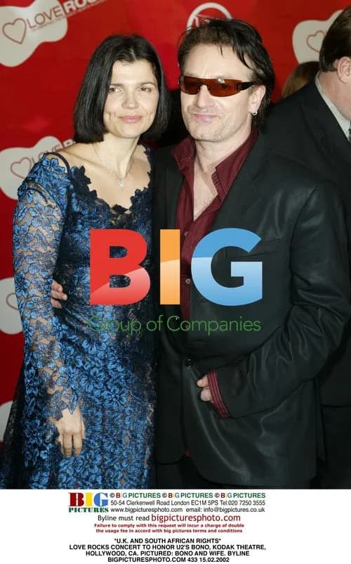 Bono and Wife at U2 Tribute Concert