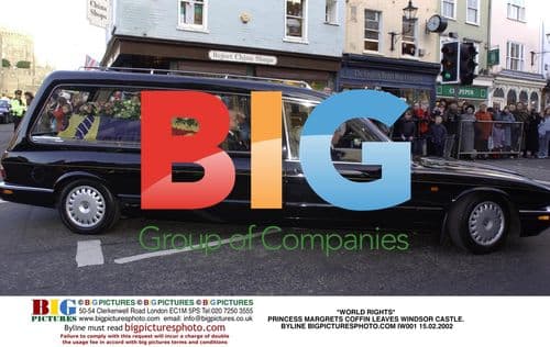 Princess Margaret's Coffin Leaves Windsor Castle