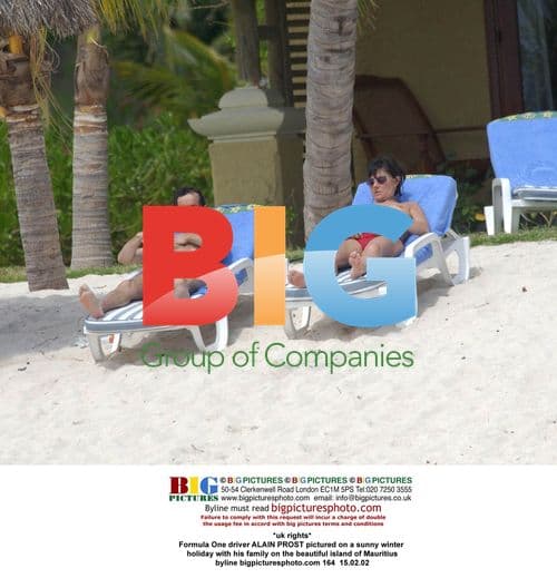 Alain Prost on Family Holiday in Mauritius