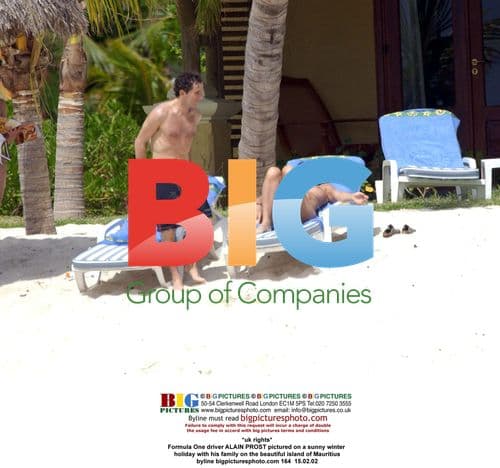 Alain Prost on Family Holiday in Mauritius