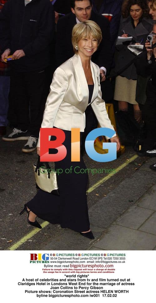 Celebrities Attend Joan Collins' Wedding