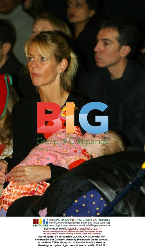 Ulrika Johnson and Kids at London Fashion Week