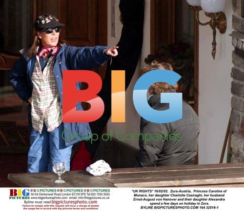 Princess Caroline and Family on Holiday in Zurs, Austria