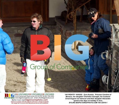 Princess Caroline and family on holiday in Zurs, Austria