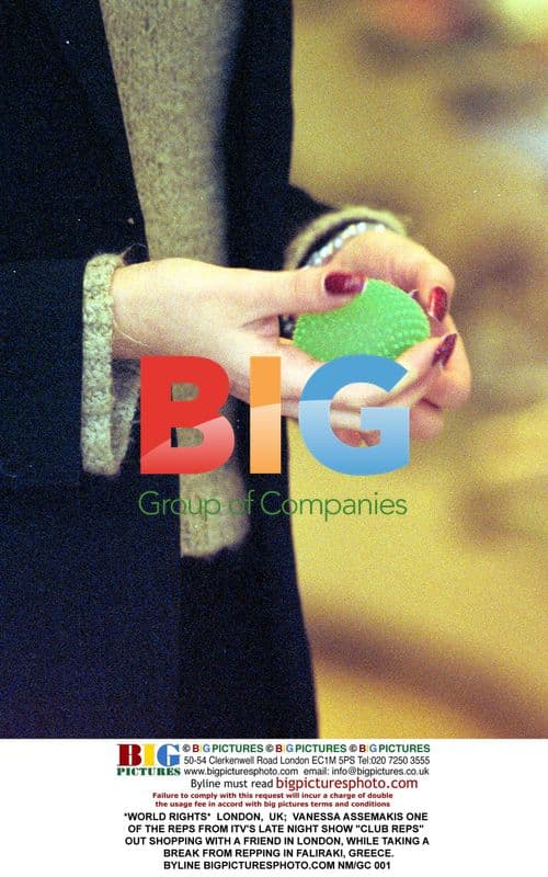 Vanessa Assemakis shopping in London