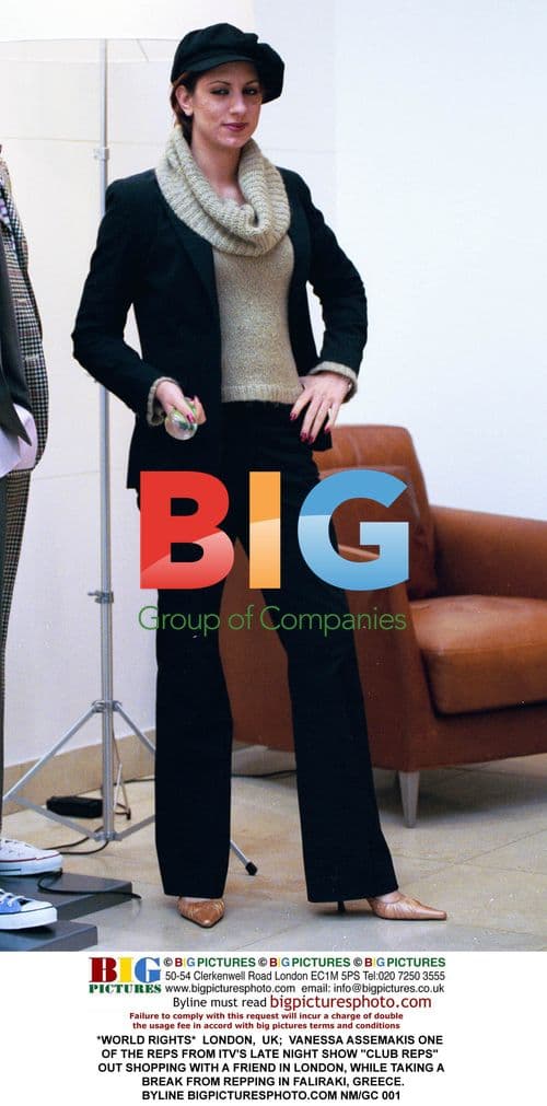 Vanessa Assemakis shopping in London