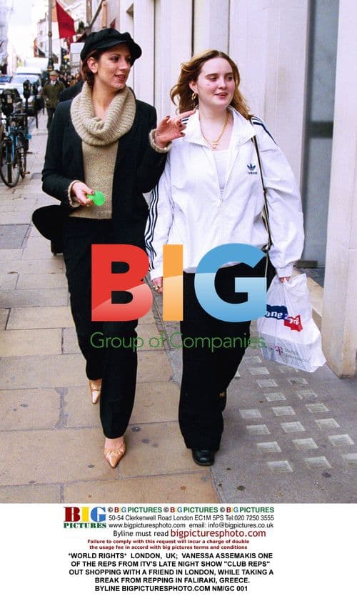 Vanessa Assemakis shopping in London