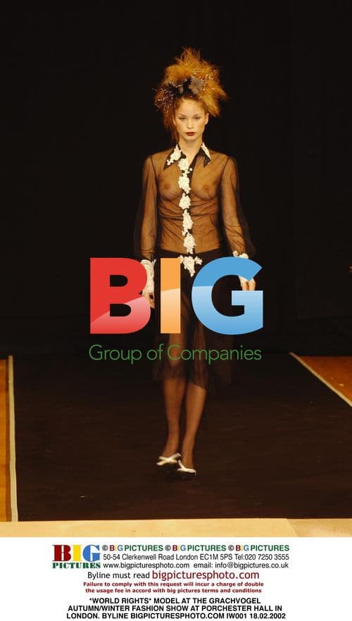 Model at Grachvogel Fashion Show in London