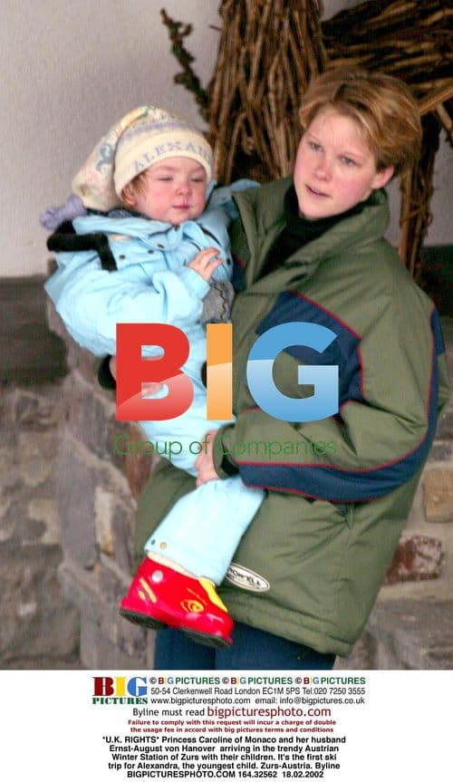 Princess Caroline and Family in Zurs, Austria