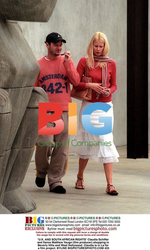 Claudia Schiffer and Matthew Vaughn shopping in Beverly Hills