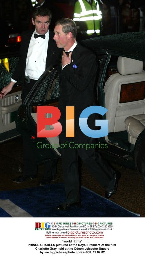 Prince Charles at 'Charlotte Gray' Premiere