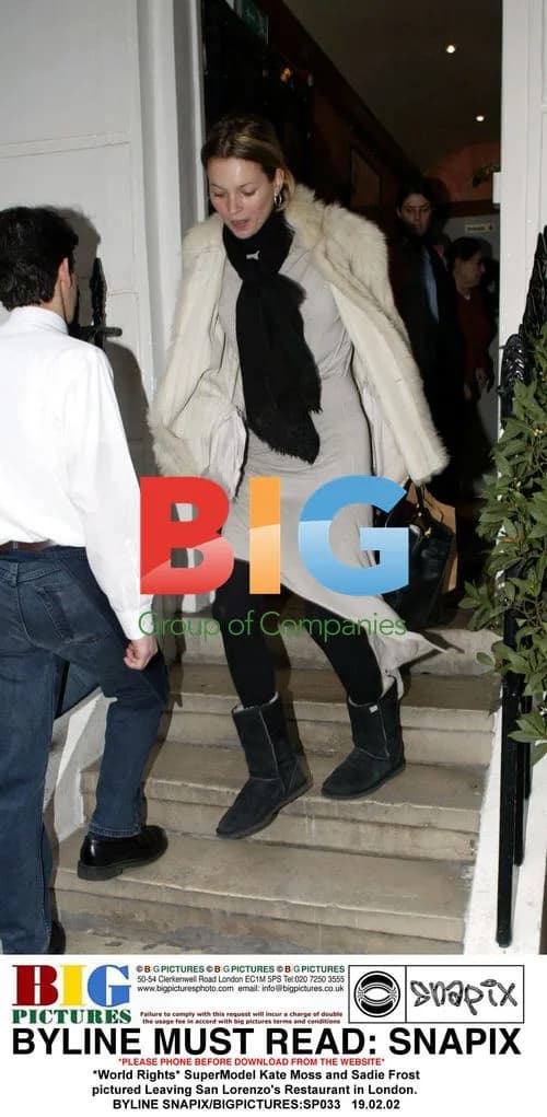 Kate Moss and Sadie Frost Leaving London Restaurant