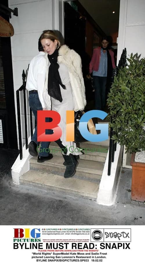Kate Moss and Sadie Frost Leaving Restaurant