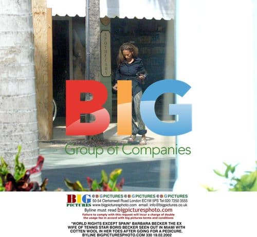 Barbara Becker Seen in Miami With Wool in Toes