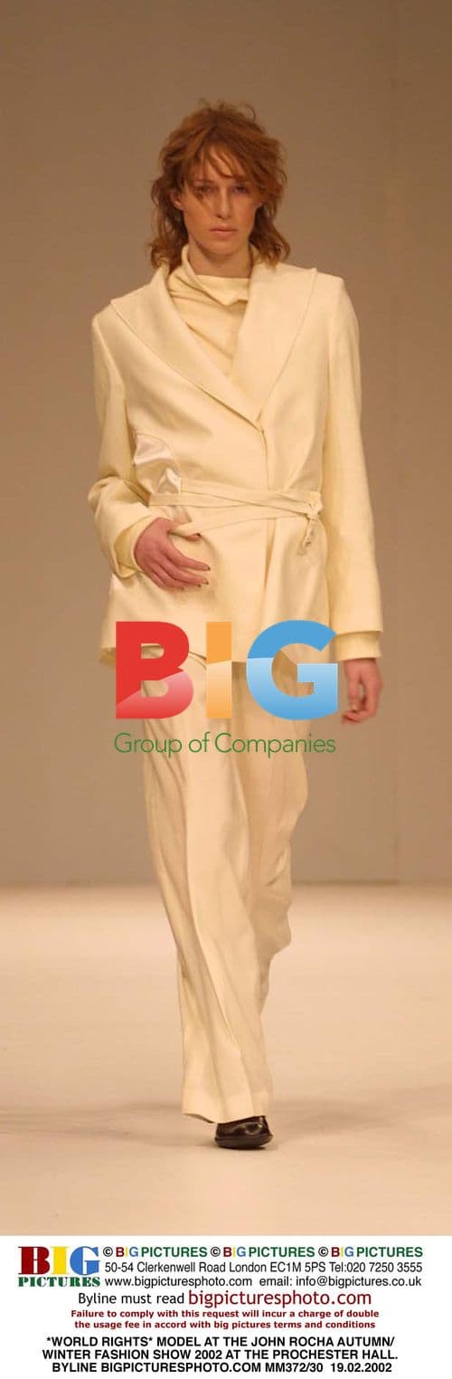 Model at John Rocha AW 2002 Fashion Show