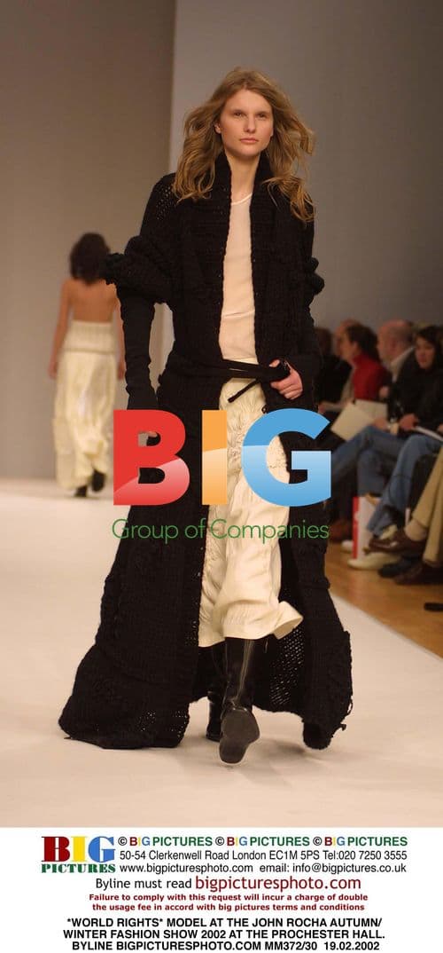 Model at John Rocha A/W Fashion Show 2002