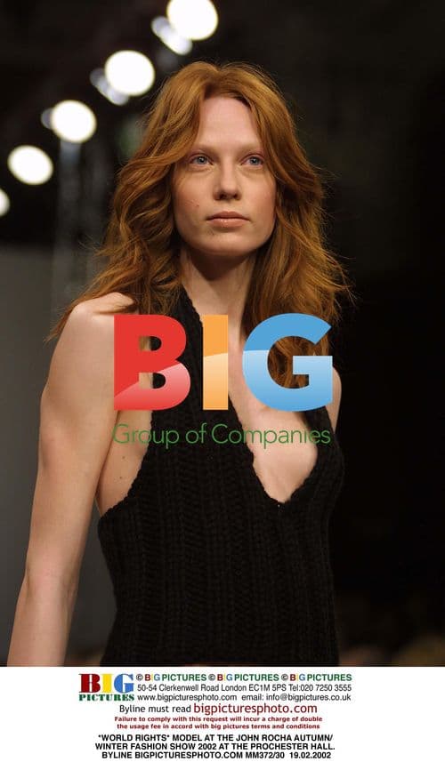 Model at the John Rocha AW Fashion Show 2002