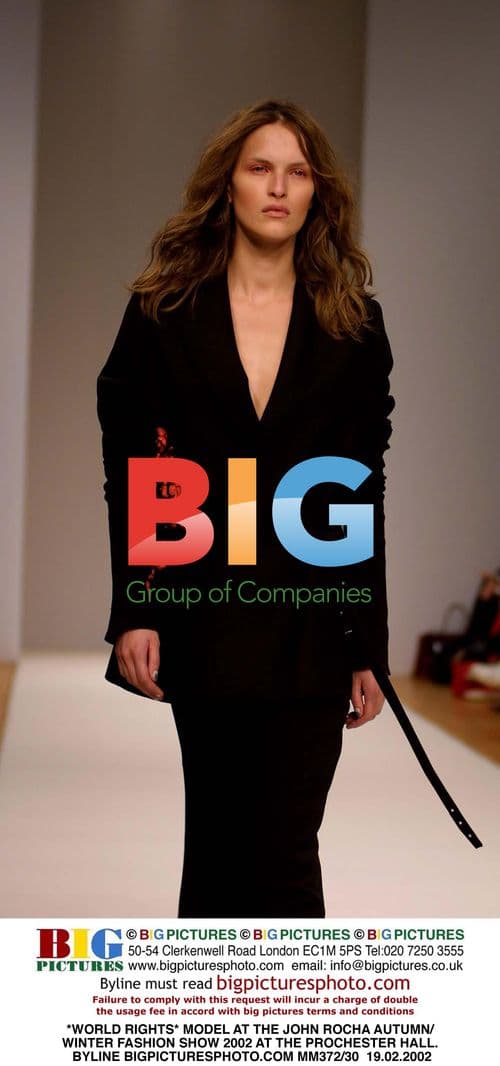 Model at John Rocha Fashion Show 2002