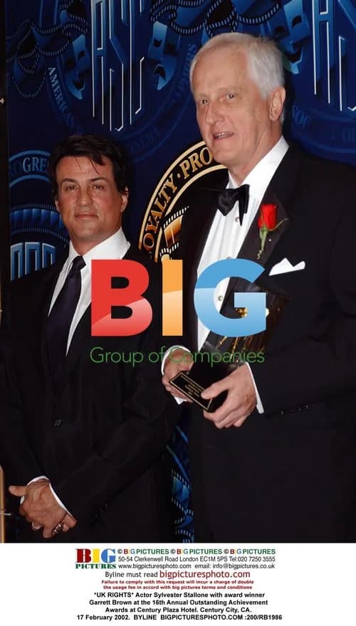 Stallone and Brown at Awards Ceremony