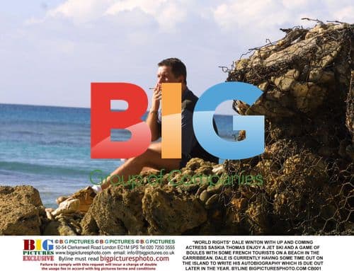 Dale Winton and Actress Saskia Thomas Jet Ski and Play Boules