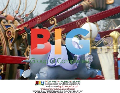 Pierce Brosnan Enjoys Day at Euro/Disney