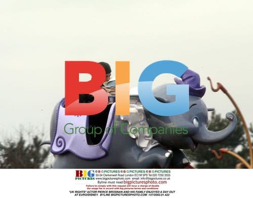 Pierce Brosnan and Family at Euro/Disney