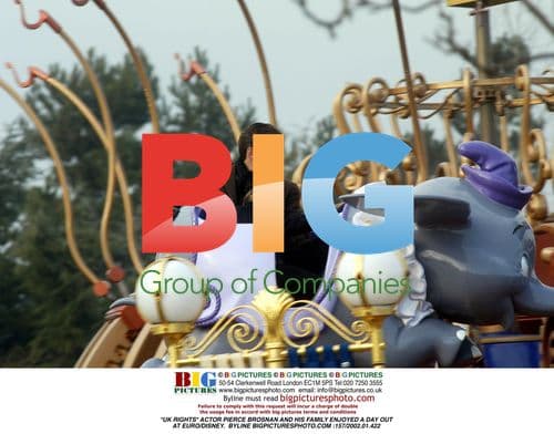 Pierce Brosnan and Family at Euro/Disney