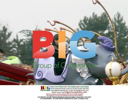 Pierce Brosnan & Family at Euro/Disney