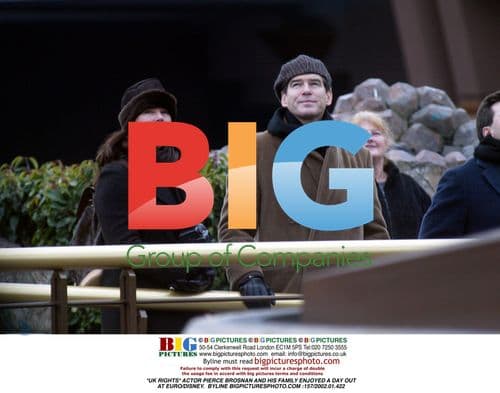 Pierce Brosnan and Family at Euro/Disney