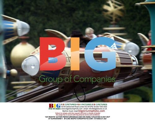 Pierce Brosnan and Family at Euro Disney